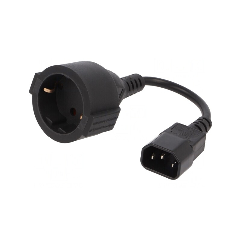 Cablu Alimentare 3x0,75mm2 Priză CEE 7/3 la IEC C14 0,15m | Electronic-mag.ro | Componente Electronice Cablu Alimentare 3x0,75mm2 Priză CEE 7/3 la IEC C14 0,15m | Electronic-mag.ro | Componente Electronice