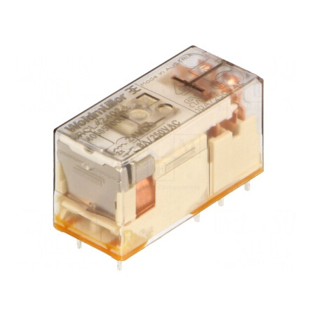 Releu Electromagnetic DPDT 24VDC 8A | Electronic-mag.ro | Componente Electronice