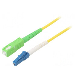 Patch cord fibră OS2 LC/UPC-SC/APC 0,5m galben LSZH | Electronic-mag.ro | Componente Electronice