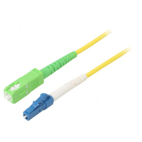 Patch cord fibră OS2 LC/UPC-SC/APC 0,5m galben LSZH | Electronic-mag.ro | Componente Electronice