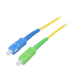 Patch cord fibră OS2 SC/APC SC/UPC 1m galben | Electronic-mag.ro | Componente Electronice