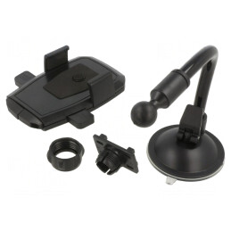 Suport Auto Negru pentru Geam 40-100mm | Electronic-mag.ro | Componente Electronice