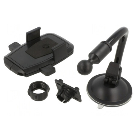 Suport Auto Negru pentru Geam 40-100mm | Electronic-mag.ro | Componente Electronice
