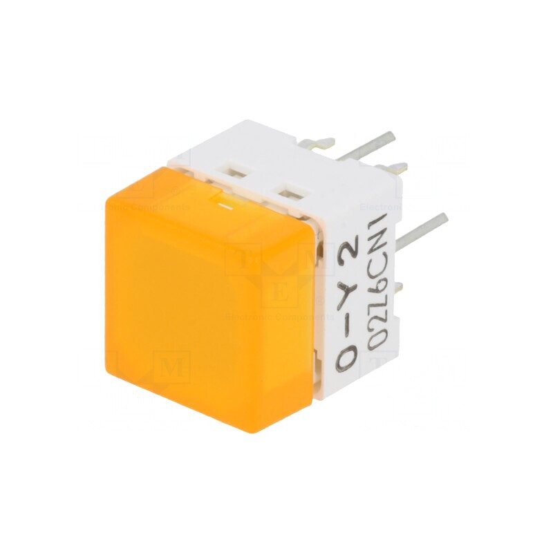Comutator Tastatură 2 Poz SPST-NO LED Galben 24VDC 0.05A | Electronic-mag.ro | Componente Electronice