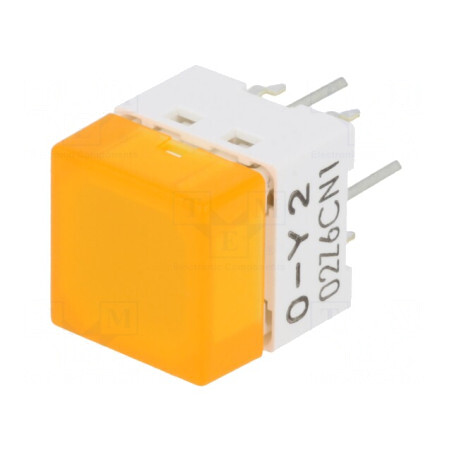 Comutator Tastatură 2 Poz SPST-NO LED Galben 24VDC 0.05A | Electronic-mag.ro | Componente Electronice