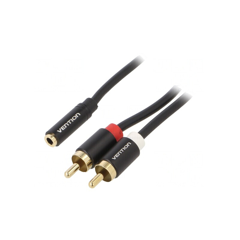 Cablu Jack 3,5mm la RCA 2m Aurit Negru | Electronic-mag.ro | Componente Electronice Cablu Jack 3,5mm la RCA 2m Aurit Negru | Electronic-mag.ro | Componente Electronice