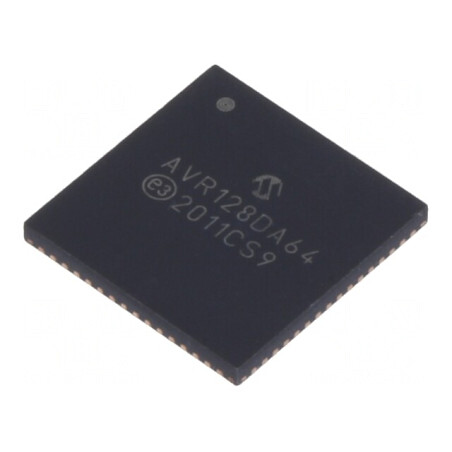 Microcontroler AVR QFN64 1.8-5.5VDC 3 AVR128 AVR-DA | Electronic-mag.ro | Componente Electronice