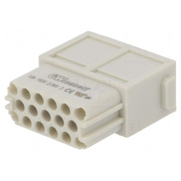 Conector HDC Mamă 17 Pini 10A Fără Contacte | Electronic-mag.ro | Componente Electronice
