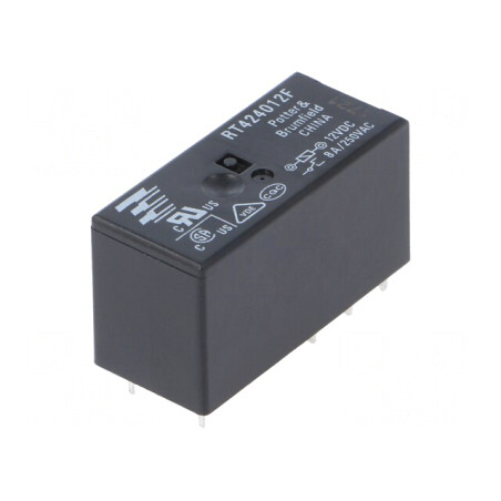 Releu Electromagnetic DPDT 12VDC 8A PCB | Electronic-mag.ro | Componente Electronice