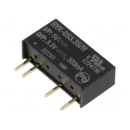 Convertor DC/DC 1W 5V la 3.3V 303mA SIP7 | Electronic-mag.ro | Componente Electronice