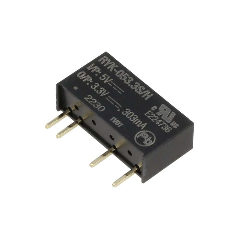 Convertor DC/DC 1W 5V la 3.3V 303mA SIP7 | Electronic-mag.ro | Componente Electronice