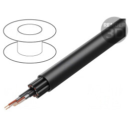 Cablu Difuzor BiTsound 4x2x0,21mm2 Cu Negru | Electronic-mag.ro | Componente Electronice