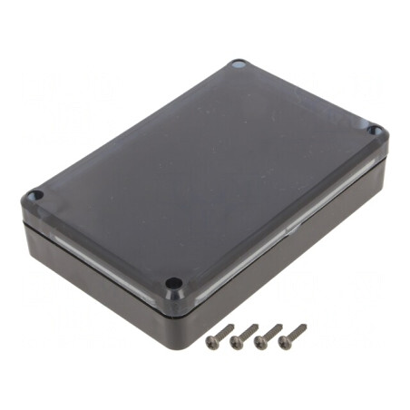 Carcasă universală neagră din ABS 80x120x27mm | Electronic-mag.ro | Componente Electronice