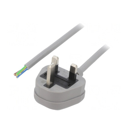Cablu Alimentare 1m Gri 13A 250V | Electronic-mag.ro | Componente Electronice