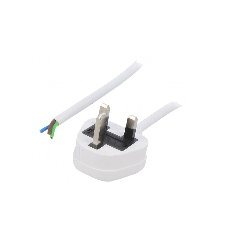 Cablu Alb PVC 1m 13A 250V 3x1mm2 | Electronic-mag.ro | Componente Electronice Cablu Alb PVC 1m 13A 250V 3x1mm2 | Electronic-mag.ro | Componente Electronice