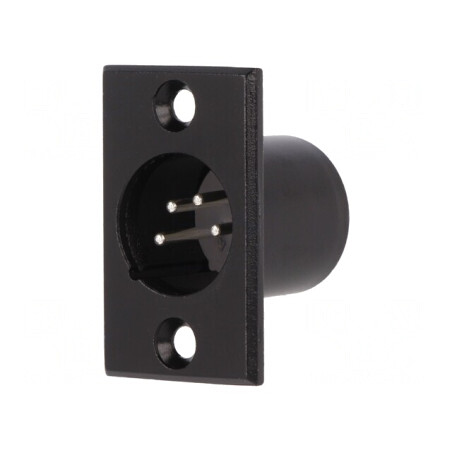 Soclu XLR Tată 4 Pin Montare Panou | Electronic-mag.ro | Componente Electronice