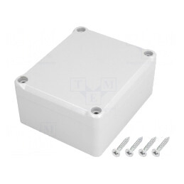 Carcasă Universală ABS Gri cu Garnitură 74x89x41mm | Electronic-mag.ro | Componente Electronice