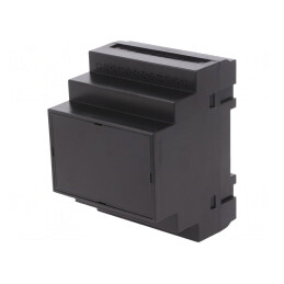 Carcasă DIN 90x70x65mm ABS Neagră | Electronic-mag.ro | Componente Electronice