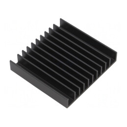 Radiator extrudat cu aripioare negru 57,9mm TO218 TO220 | Electronic-mag.ro | Componente Electronice