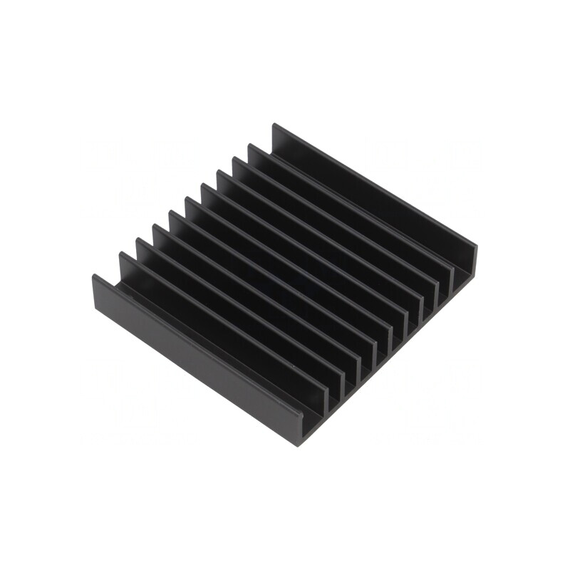 Radiator extrudat cu aripioare negru 57,9mm TO218 TO220 | Electronic-mag.ro | Componente Electronice
