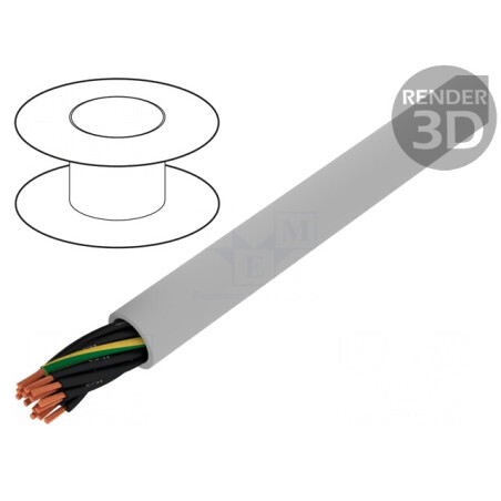 Cablu JZ-500 neecranat 14G0,5mm2 Cu gri 300V/500V | Electronic-mag.ro | Componente Electronice