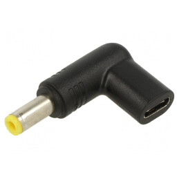 Adaptor USB C DC 5,5/2,5 100W 5A Negru | Electronic-mag.ro | Componente Electronice