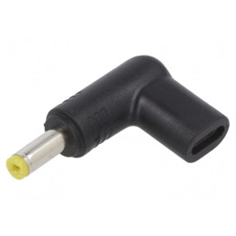 Adaptor USB C DC 4.8/1.7 Negru 100W 5A | Electronic-mag.ro | Componente Electronice