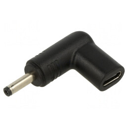 Adaptor DC 3,5/1,35 la USB-C Negru 100W 5A | Electronic-mag.ro | Componente Electronice