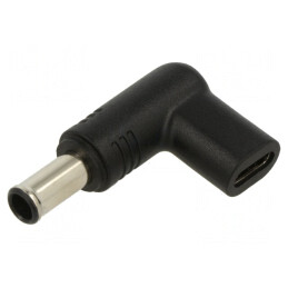 Adaptor USB C Soclu DC 6,5/4,4 100W 5A Negru | Electronic-mag.ro | Componente Electronice