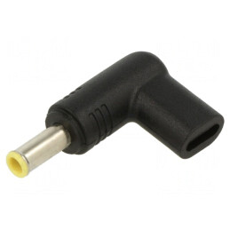 Adaptor USB-C la DC 5,5/3,0 Negru 100W 5A | Electronic-mag.ro | Componente Electronice