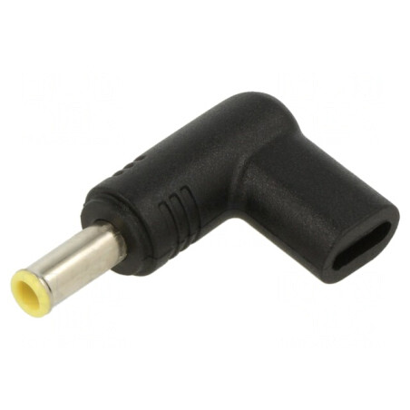 Adaptor USB-C la DC 5,5/3,0 Negru 100W 5A | Electronic-mag.ro | Componente Electronice