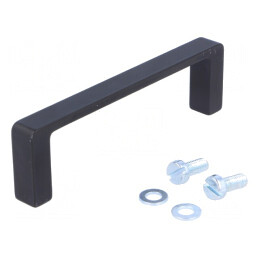 Manetă Aluminiu Neagră 28mm x 98mm x 10mm | Electronic-mag.ro | Componente Electronice