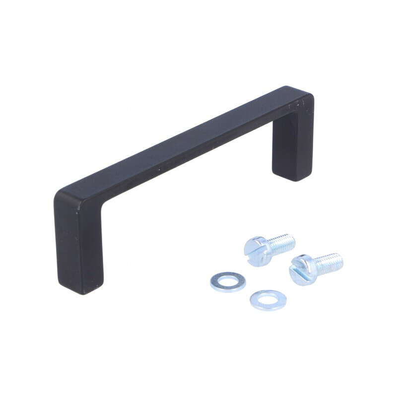 Manetă Aluminiu Neagră 28mm x 98mm x 10mm | Electronic-mag.ro | Componente Electronice