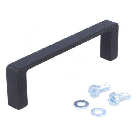 Manetă Aluminiu Neagră 28mm x 98mm x 10mm | Electronic-mag.ro | Componente Electronice