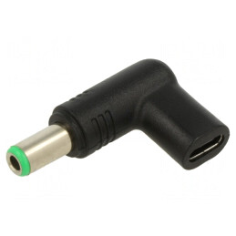 Adaptor USB C la DC 6.3/3.0 Negru 100W 6.7A | Electronic-mag.ro | Componente Electronice