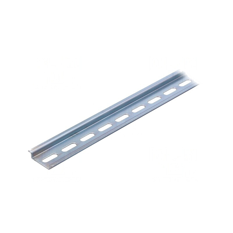 Şină DIN TS35 1m Perforat Oţel Zincat 7,5mm | Electronic-mag.ro | Componente Electronice