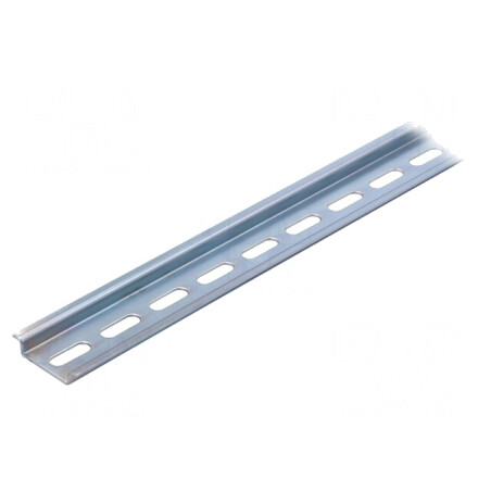 Şină DIN TS35 1m Perforat Oţel Zincat 7,5mm | Electronic-mag.ro | Componente Electronice