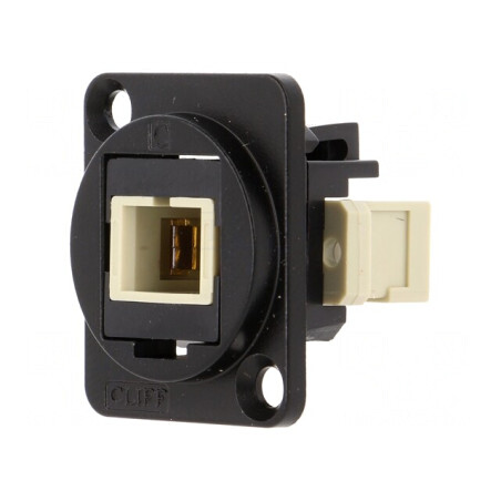 Conector Fibra Optica Simplex Multimod Metalic | Electronic-mag.ro | Componente Electronice