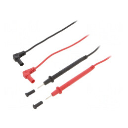 Cabluri de măsurare 60VDC 1,05m negru roșu | Electronic-mag.ro | Componente Electronice