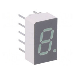 Afişaj LED 7 segmente 7,62mm verde catod comun | Electronic-mag.ro | Componente Electronice