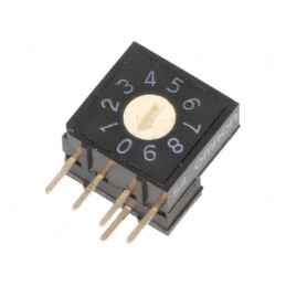 Întrerupător codificare DEC/BCD 10 Poz. THT Rizol 100MΩ | Electronic-mag.ro | Componente Electronice
