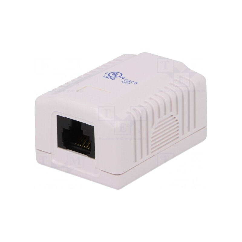 Soclu RJ45 Cat 6 Neecranat 8P8C | Electronic-mag.ro | Componente Electronice