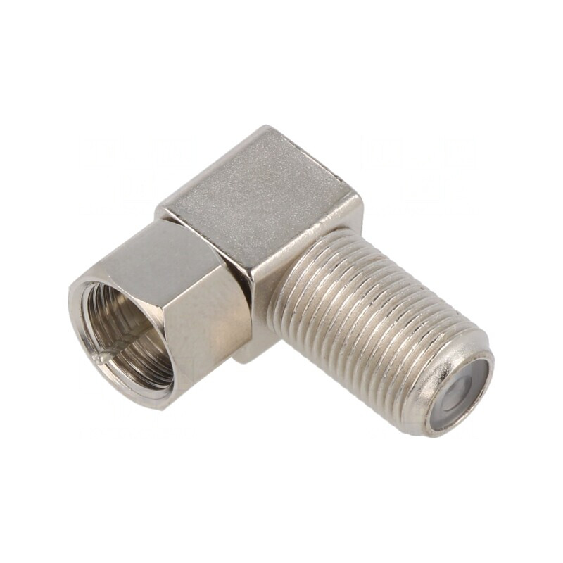 Adaptor F Tată-Mamă 75Ω Alamă POM | Electronic-mag.ro | Componente Electronice