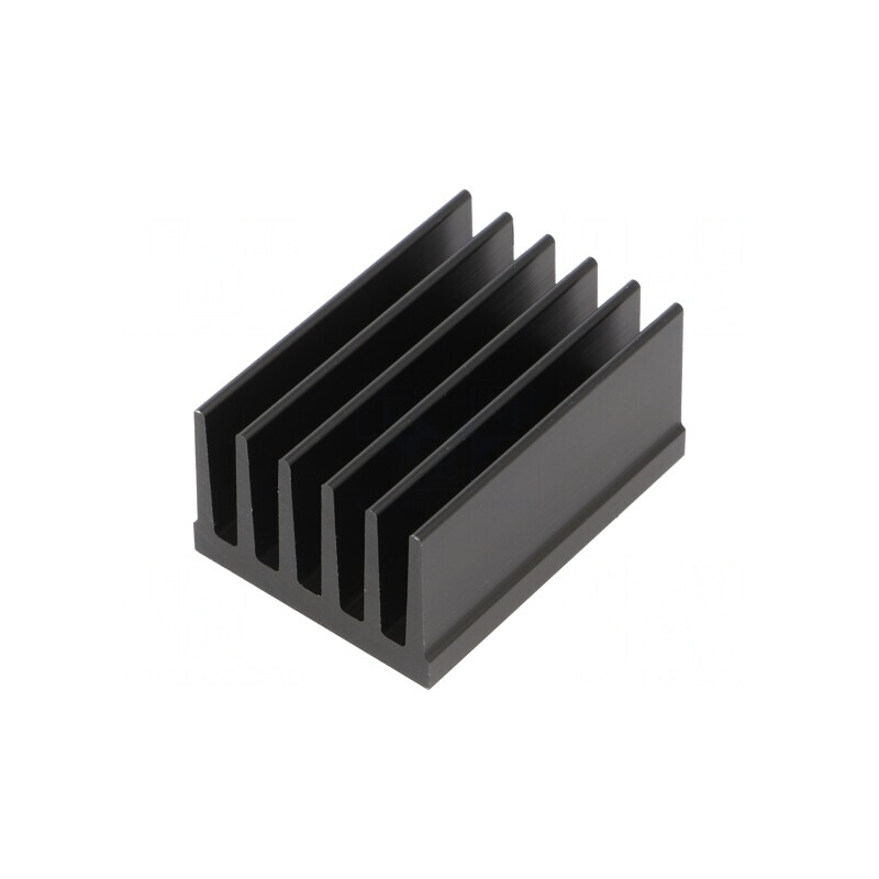 Radiator Extrudat cu Aripioare Negru 50mm x 36.8mm x 25mm | Electronic-mag.ro | Componente Electronice