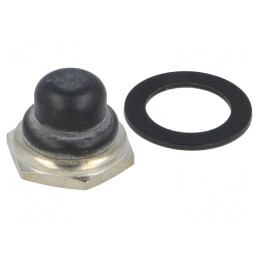 Capișon de Silicon cu Buton Negru | Electronic-mag.ro | Componente Electronice