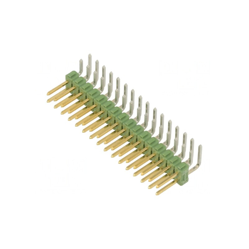 Conector Şir Pini 32-Pin 90° AMPMODU MOD II Tată | Electronic-mag.ro | Componente Electronice