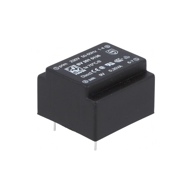 Transformator încapsulat 0,35VA 230V 9V 39mA PCB | Electronic-mag.ro | Componente Electronice Transformator încapsulat 0,35VA 230V 9V 39mA PCB | Electronic-mag.ro | Componente Electronice