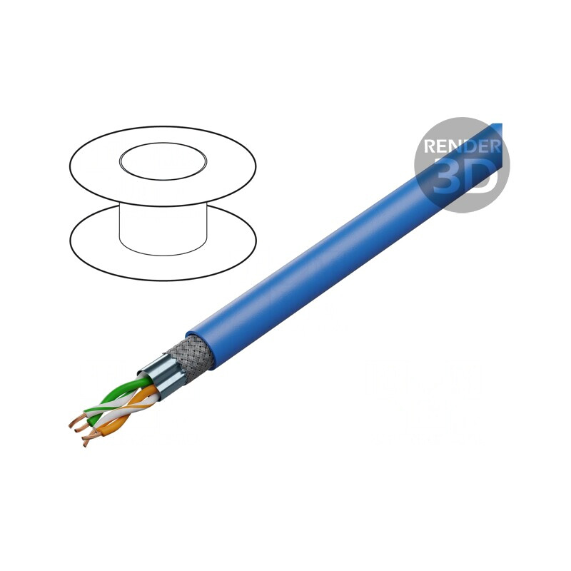 Cablu Ethernet Industrial HELUKAT 100IND SF/UTP 2x2x26AWG | Electronic-mag.ro | Componente Electronice Cablu Ethernet Industrial HELUKAT 100IND SF/UTP 2x2x26AWG | Electronic-mag.ro | Componente Electronice