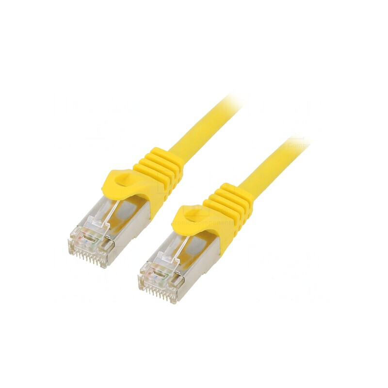 Patch Cord Ethernet S/FTP Cat6a 3m Galben - Cablexpert | Electronic-mag.ro | Componente Electronice Patch Cord Ethernet S/FTP Cat6a 3m Galben - Cablexpert | Electronic-mag.ro | Componente Electronice