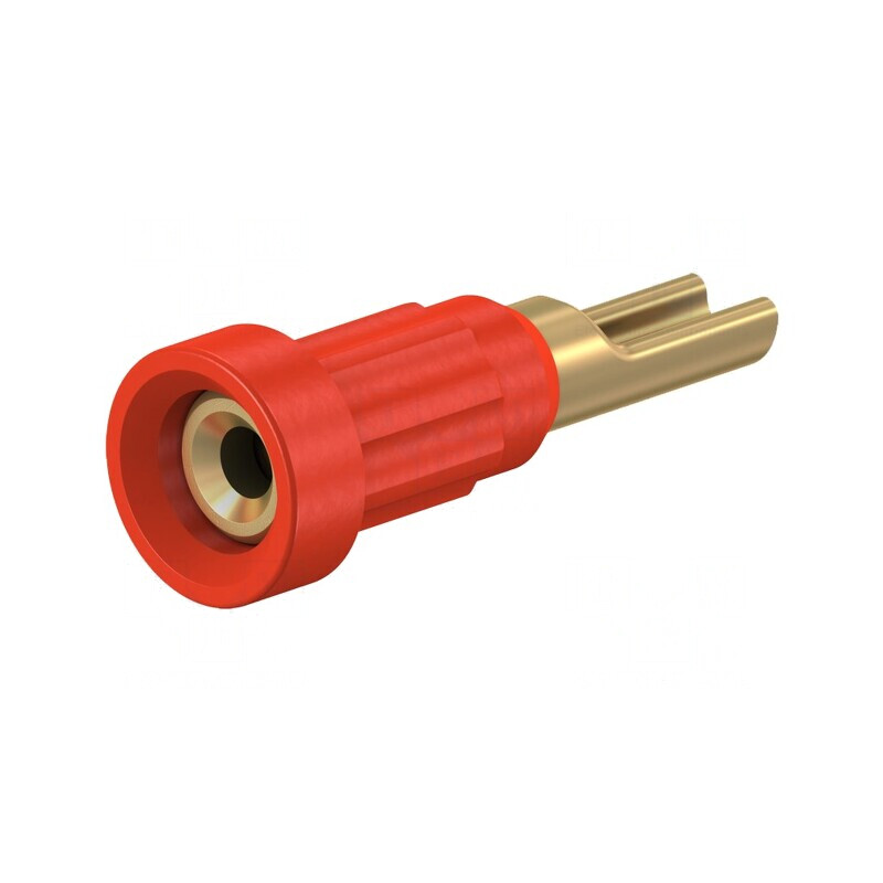 Conector soclu 1mm roșu 20A cu izolație | Electronic-mag.ro | Componente Electronice
